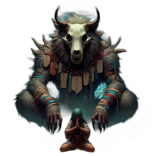 mask, animal, creature, face, fantasy art, concept art, pixel art, comic book art transparent PNG cut-out