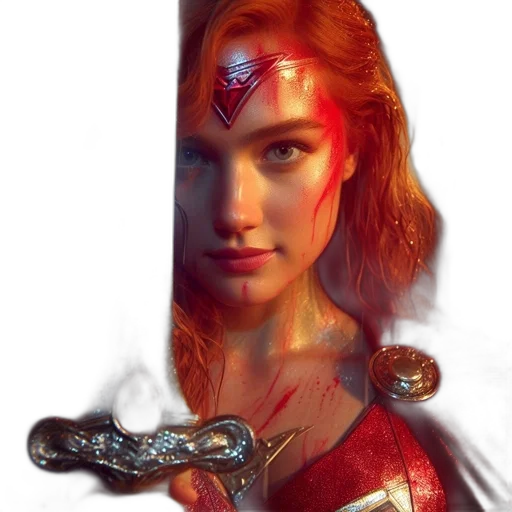 sword, weapon, jewelry, face, comic book art, fantasy art, concept art, photorealistic transparent PNG cut-out