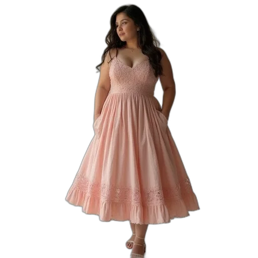 dress, plus, size, lace transparent PNG cut-out