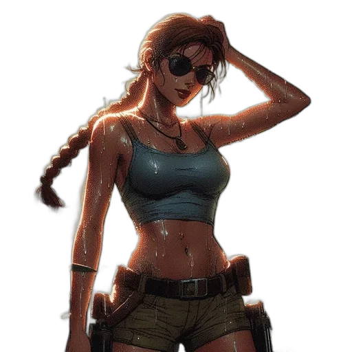 weapon, jacket, concept art, comic book art, cyberpunk, fantasy art, fire, green transparent PNG cut-out