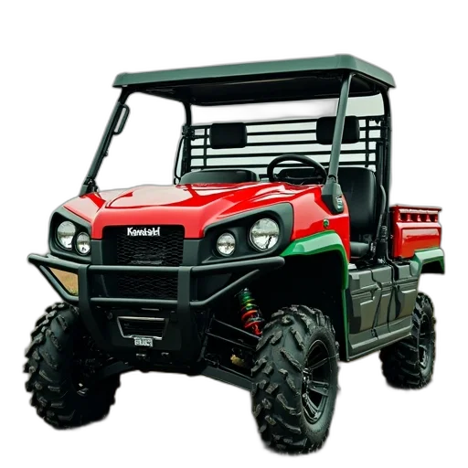 new, kawasaki, mule, red transparent PNG cut-out