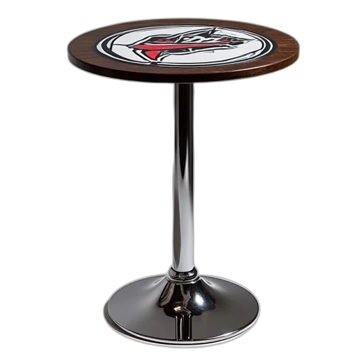 furniture, nhl, logo, pub, table, chrome, base transparent PNG cut-out