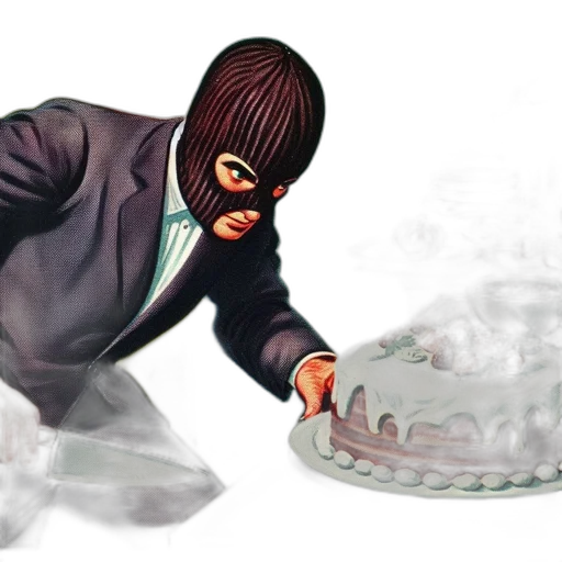 mask, food, hat, weapon, concept art, 3d render, surreal, setting transparent PNG cut-out