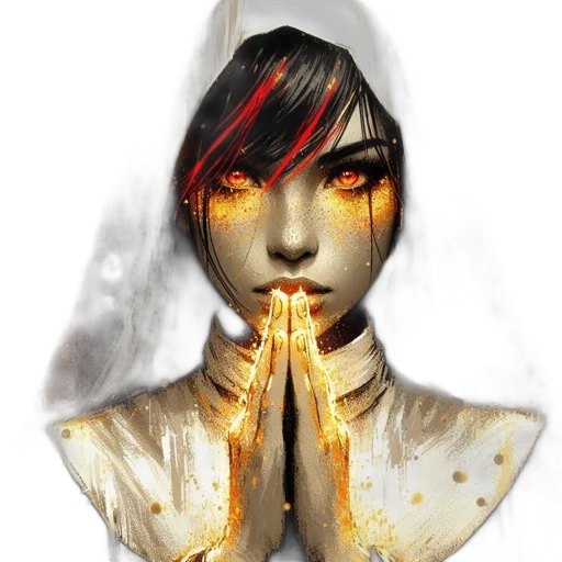 mask, face, concept art, fantasy art, photorealistic, comic book art, golden, red transparent PNG cut-out