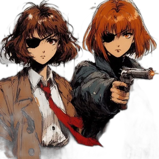 jacket, weapon, comic book art, concept art transparent PNG cut-out