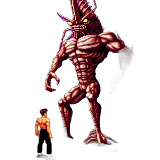 creature, staff, dragon, animal, concept art, pixel art, 3d render, comic book art transparent PNG cut-out