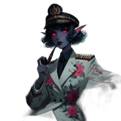 staff, hat, crown, concept art, fantasy art, pixel art, vaporwave, dark transparent PNG cut-out