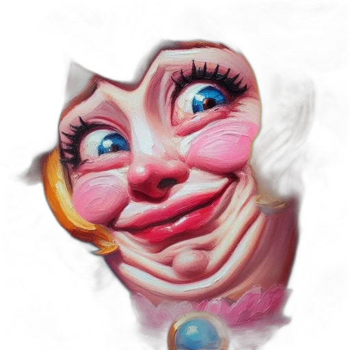 face, mask, creature, crown, photorealistic, concept art, oil painting, 3d render transparent PNG cut-out