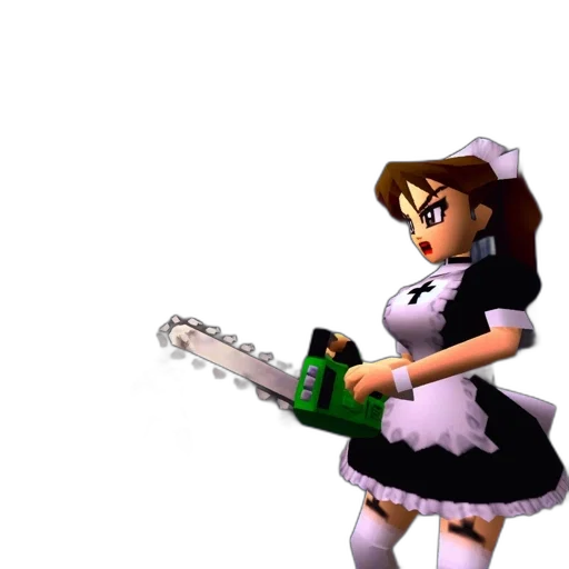 weapon, staff, sword, dress, 3d render, pixel art, concept art, anime transparent PNG cut-out