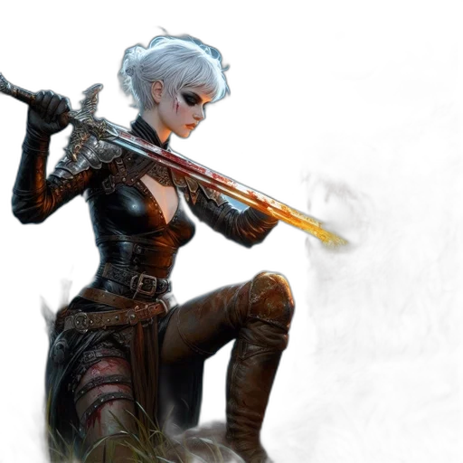 weapon, staff, sword, fantasy art, concept art, comic book art, cyberpunk, fire transparent PNG cut-out