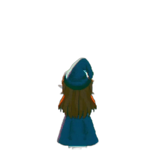 hat, staff, dress, crown, 3d render, concept art, pixel art, fantasy art transparent PNG cut-out