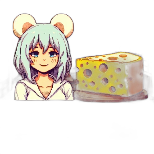 food, weapon, pixel art, anime, 3d render, concept art, pastel, monochrome transparent PNG cut-out