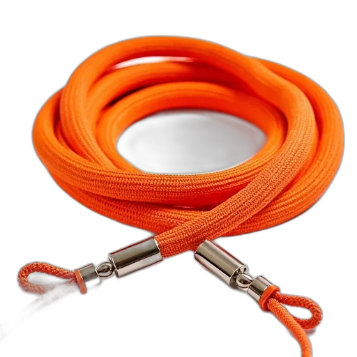 jewelry, staff, weapon, hair, orange, expandible, polyester, rope transparent PNG cut-out