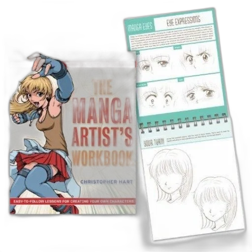 concept art, anime, photorealistic, manga, artist, workbook, christopher, hart transparent PNG cut-out