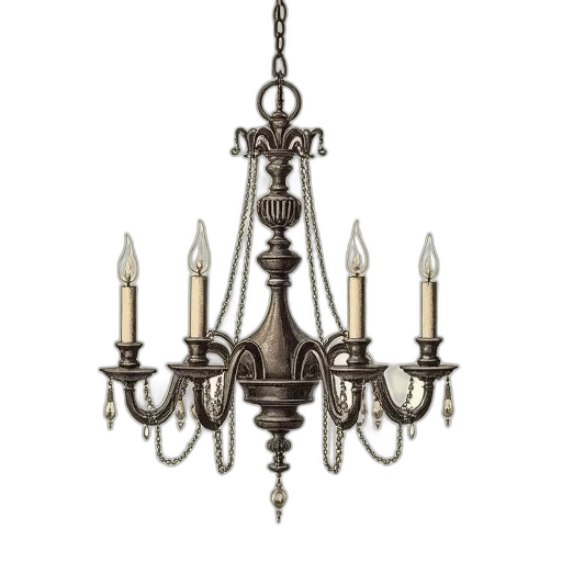 jewelry, 3d render, detailed, illustration, chandelier, central, ornate, design transparent PNG cut-out