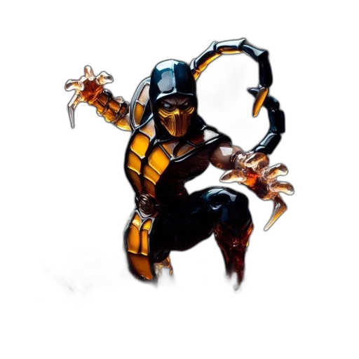 weapon, robot, sword, concept art, comic book art, pixel art, fantasy art, golden transparent PNG cut-out