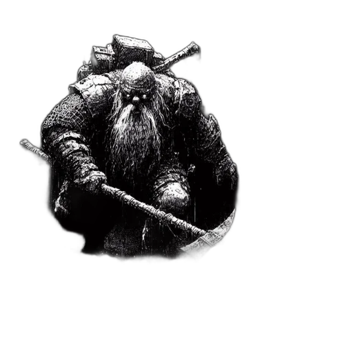 animal, sword, staff, creature, concept art, fantasy art, pixel art, 3d render transparent PNG cut-out