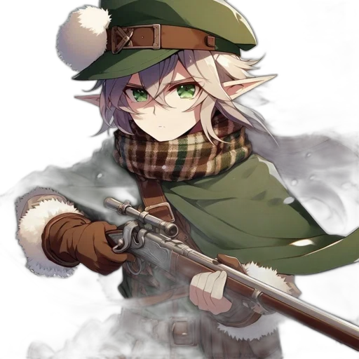 weapon, staff, sword, hat, anime, fantasy art, concept art, pixel art transparent PNG cut-out