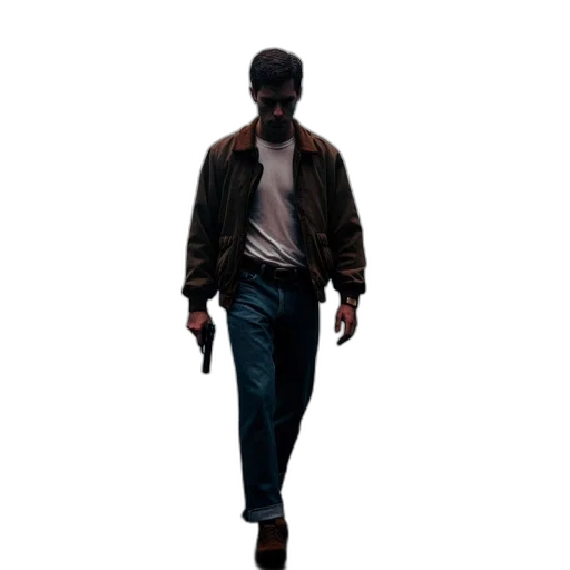 jacket, weapon, staff, sword, concept art, pixel art, 3d render, photorealistic transparent PNG cut-out