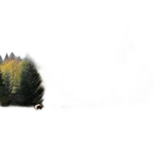 tree, animal, crown, car, concept art, photorealistic, 3d render, pixel art transparent PNG cut-out