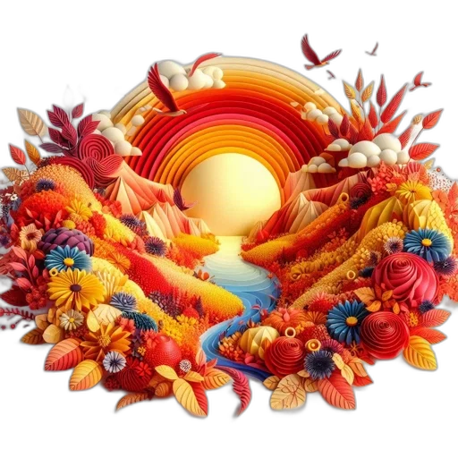 jewelry, mask, dragon, food, photorealistic, 3d render, fantasy art, sunset transparent PNG cut-out