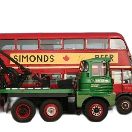 3d render, concept art, green, truck, red, wheels, parked, front transparent PNG cut-out