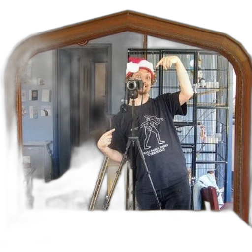 staff, robot, hat, mask, photorealistic, man, santa, takes transparent PNG cut-out