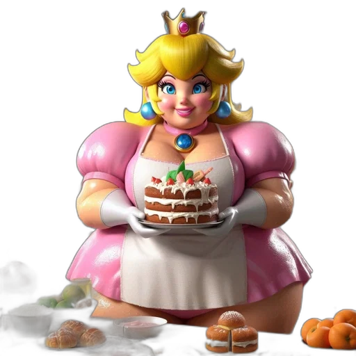 dress, crown, food, concept art, 3d render, pixel art, photorealistic, princess transparent PNG cut-out