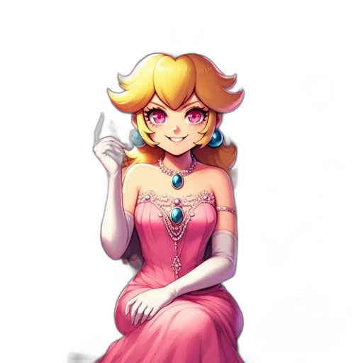 dress, crown, staff, jewelry, concept art, pixel art, fantasy art, watercolor transparent PNG cut-out