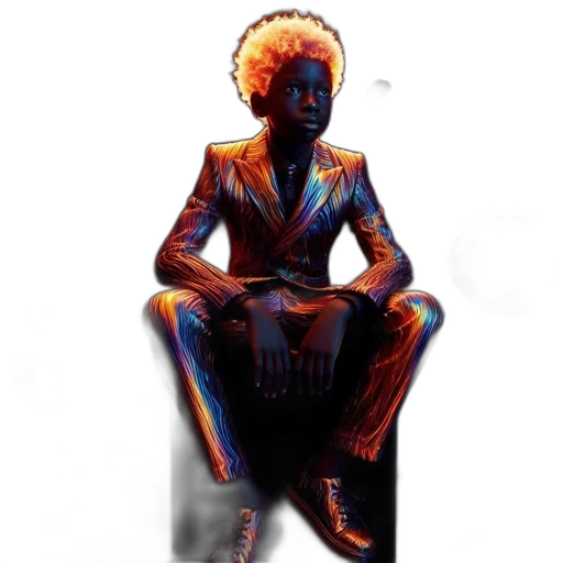 jacket, robot, face, staff, concept art, 3d render, comic book art, pixel art transparent PNG cut-out