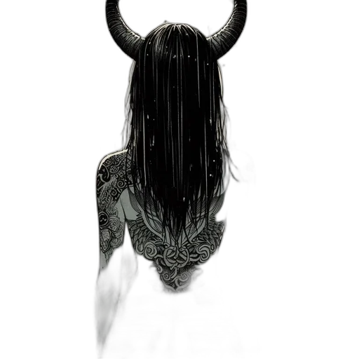 mask, hair, creature, animal, fantasy art, concept art, comic book art, pixel art transparent PNG cut-out