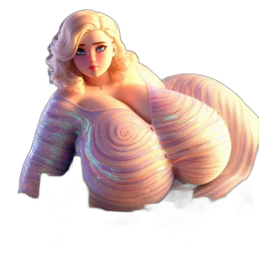 dress, creature, jacket, animal, 3d render, concept art, fantasy art, vaporwave transparent PNG cut-out
