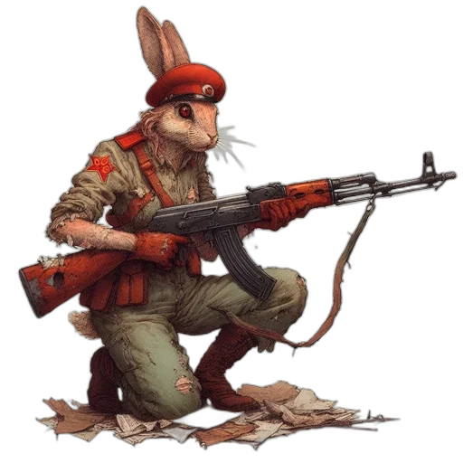 weapon, animal, staff, concept art, pixel art, fantasy art, comic book art, anthropomorphic transparent PNG cut-out