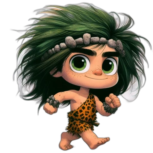 creature, hair, animal, concept art, cartoon, fantasy art, 3d render, animated transparent PNG cut-out