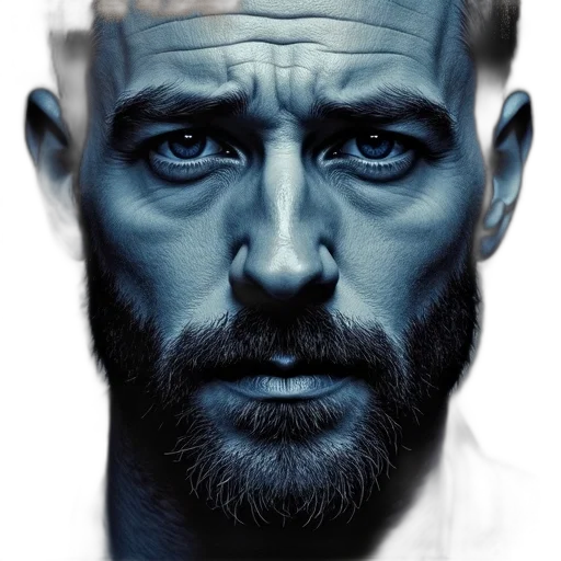 face, mask, hair, robot, photorealistic, comic book art, concept art, cyberpunk transparent PNG cut-out