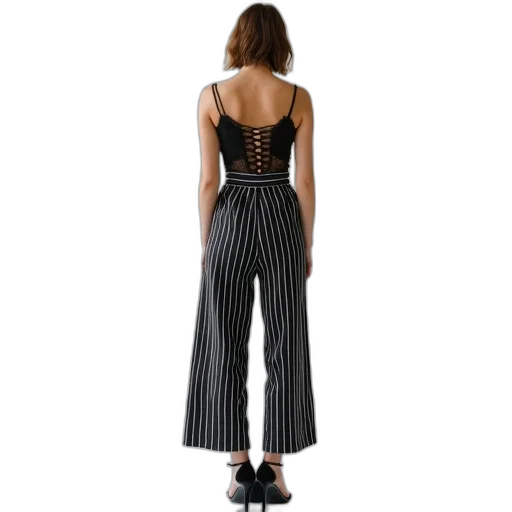 dress, monochrome, dark, woman, wearing, black, lace, top transparent PNG cut-out