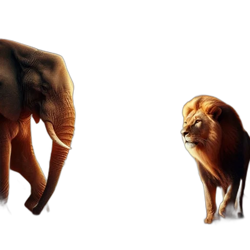 animal, creature, concept art, 3d render, photorealistic, african, savannah, scene transparent PNG cut-out