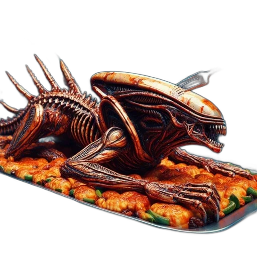 food, dragon, creature, animal, concept art, 3d render, fantasy art, pixel art transparent PNG cut-out