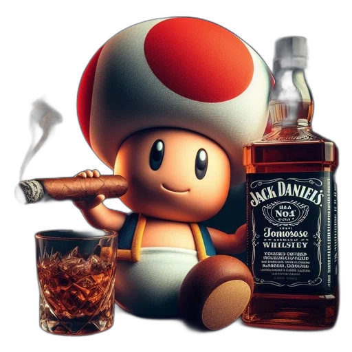 bottle, hat, weapon, animal, 3d render, concept art, pixel art, photorealistic transparent PNG cut-out