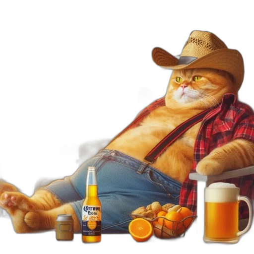 hat, animal, food, jacket, photorealistic, concept art, oil painting, 3d render transparent PNG cut-out
