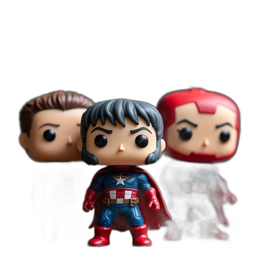 comic book art, 3d render, funko, pop transparent PNG cut-out