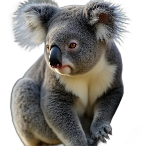 animal, creature, staff, face, photorealistic, 3d render, concept art, close-up transparent PNG cut-out