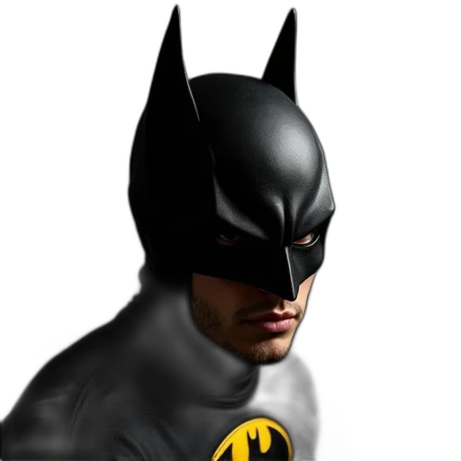 face, mask, comic book art, photorealistic transparent PNG cut-out