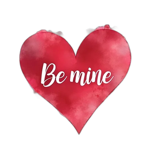 jewelry, words, mine, valentine, two, hearts, watercolor, stain transparent PNG cut-out