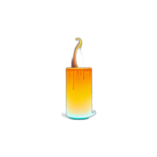 bottle, food, furniture, staff, 3d render, vaporwave, concept art, fire transparent PNG cut-out