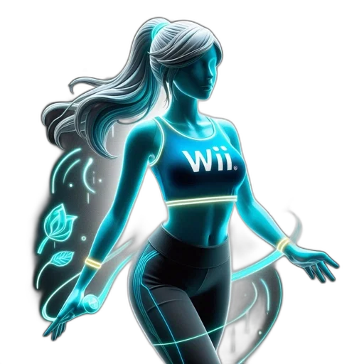 concept art, fantasy art, pixel art, 3d render, blue, digital, rendering, woman transparent PNG cut-out