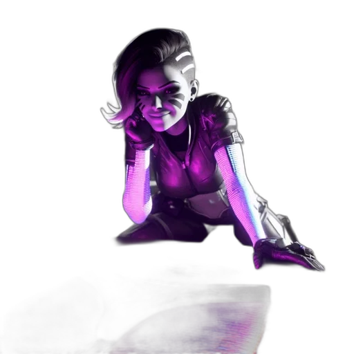 robot, creature, concept art, cyberpunk, comic book art, watercolor, neon lights, outer space transparent PNG cut-out