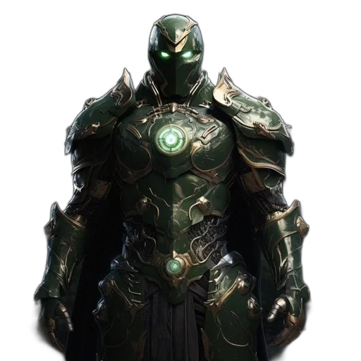 mask, robot, weapon, sword, concept art, 3d render, fantasy art, comic book art transparent PNG cut-out