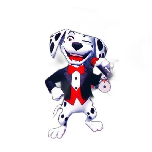 animal, staff, creature, jacket, 3d render, cartoon, concept art, pixel art transparent PNG cut-out