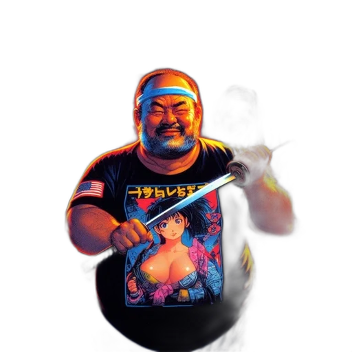 staff, weapon, food, mask, concept art, 3d render, pixel art, vaporwave transparent PNG cut-out
